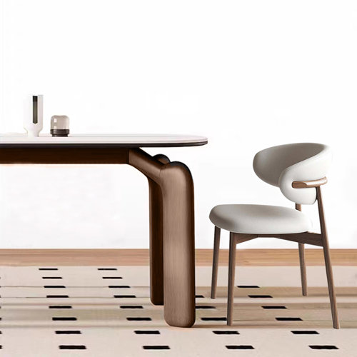 Corrigan Studio® Lovash UItra Leather King Louis Dining Chair Wayfair